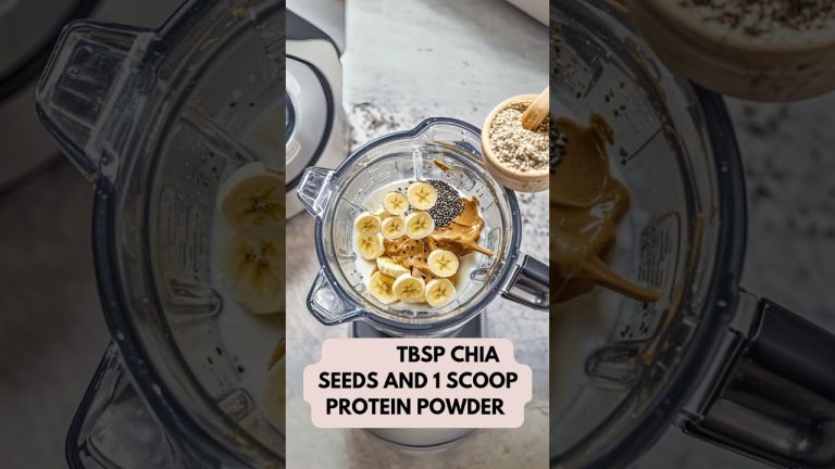 The Most Delicious Peanut Butter Protein Smoothie for Instant Energy #health #shorts