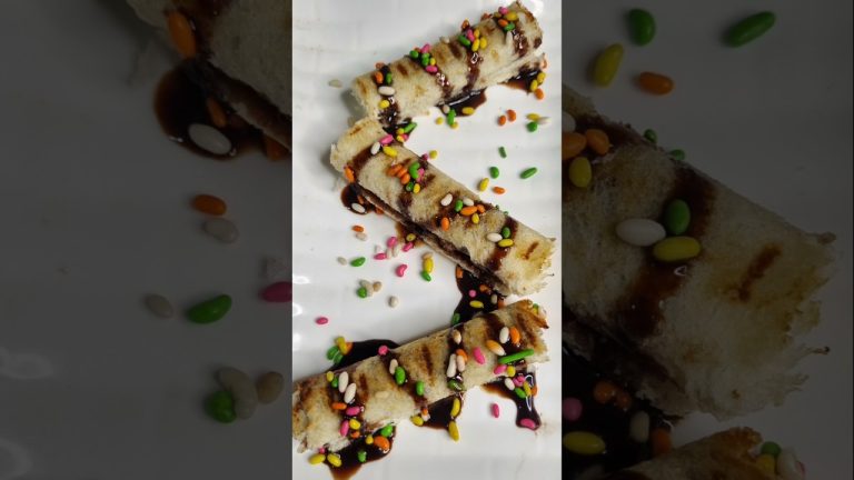 Bread Chocolate roll 😋 #shorts #asmr #food #cooking #recipe #chocolate #kidssnacks #viralfood