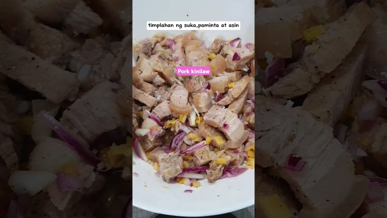 PULUTAN AT PANG ULAM! THE BEST ANG PORK KINILAW!#food #foodie #foodlover #loumvlogs