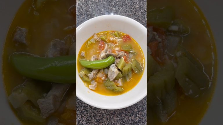 Bitter Melon Soup with Pork and Tomato | Kinamatisang Baboy with Ampalaya Pasta Recipe