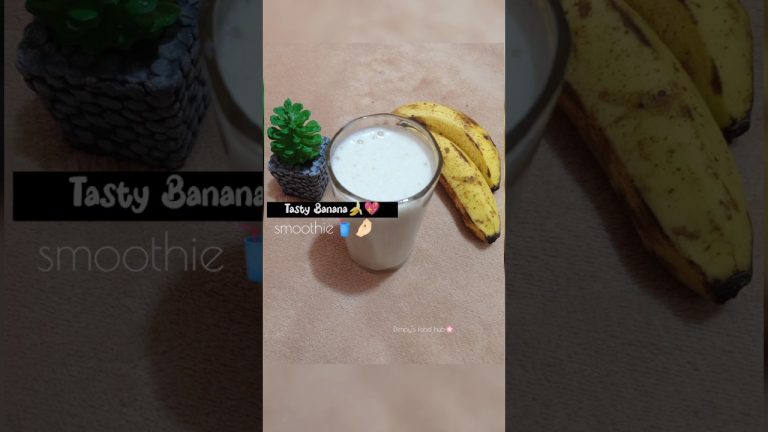 Healthy smoothie for breakfast🍌🥤💌✨ #shorts #smoothie #drink  #trending #youtubeshorts #viralshorts