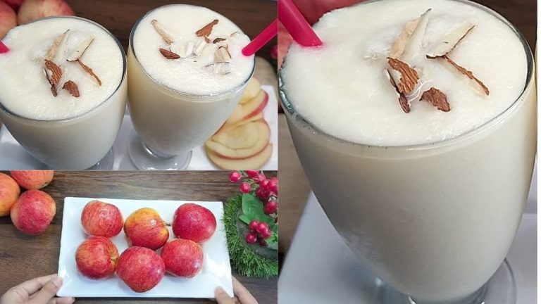 Apple Milkshake Recipe | How to Make Apple Milkshake | Apple Smoothie with Milk
