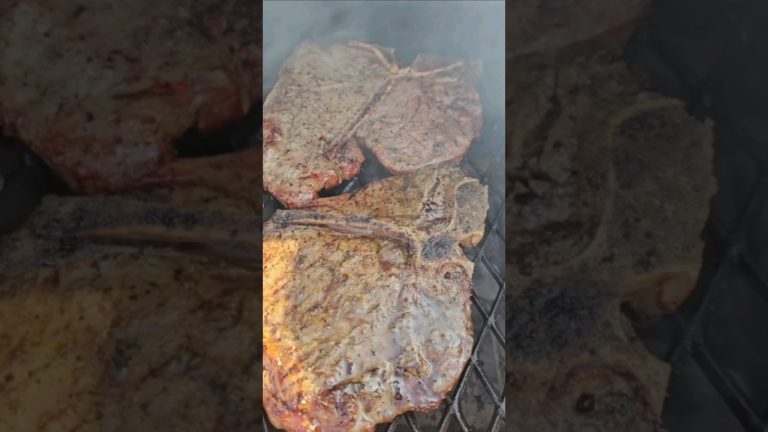 T-Bones on the Chargriller Grand Champ | #viralvideo #viralshort #milliondollarbaby #food