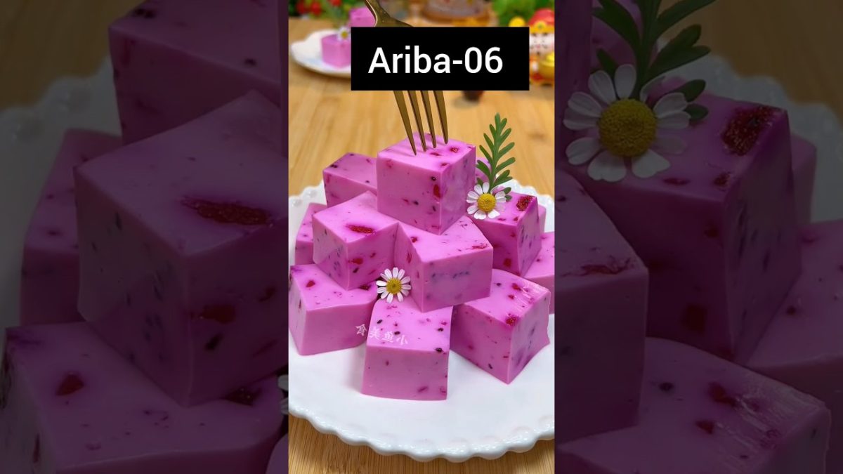 Dragon furits pudding🥰🥰#ড্রাগনফ্রুট ডিজার্ট#dessertrecipes #youtubeshorts #food #shorts #fruits