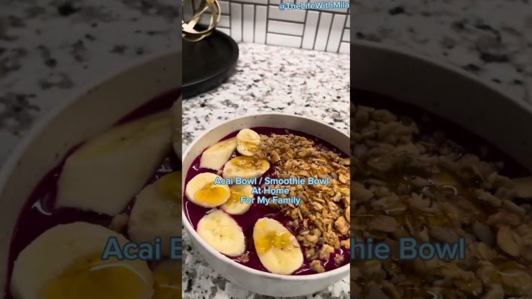 *Acai Bowl For My Family Of 6 #smoothiebowl #explore #foryou #fyp #smoothie #foodie #acaibowl