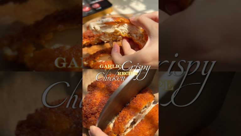 Garlic Crispy Chicken #reels #youtubeshorts #shorts #recommended #food #recipe #crispychicken
