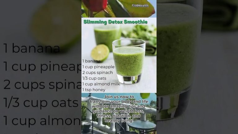 Natural belly slimming detox water recipe | Detox smoothie recipes to lose belly fat #Shorts