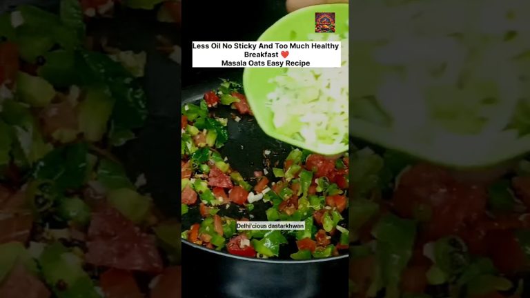 Little bit oil and very healthy breakfast masala oats easy recipe#shorts #zerooilrecipe#healthyfood