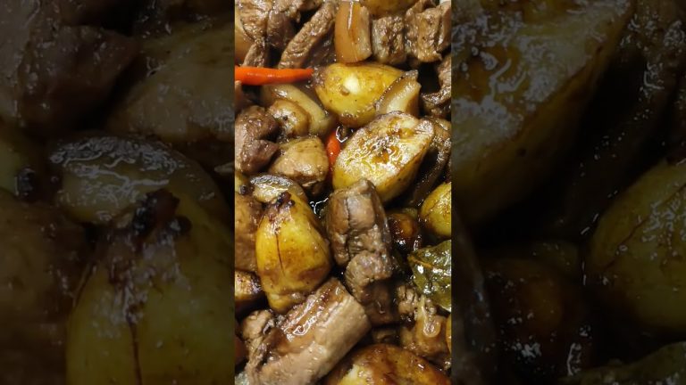 Pork Adobo with Banana #food  #satisfying