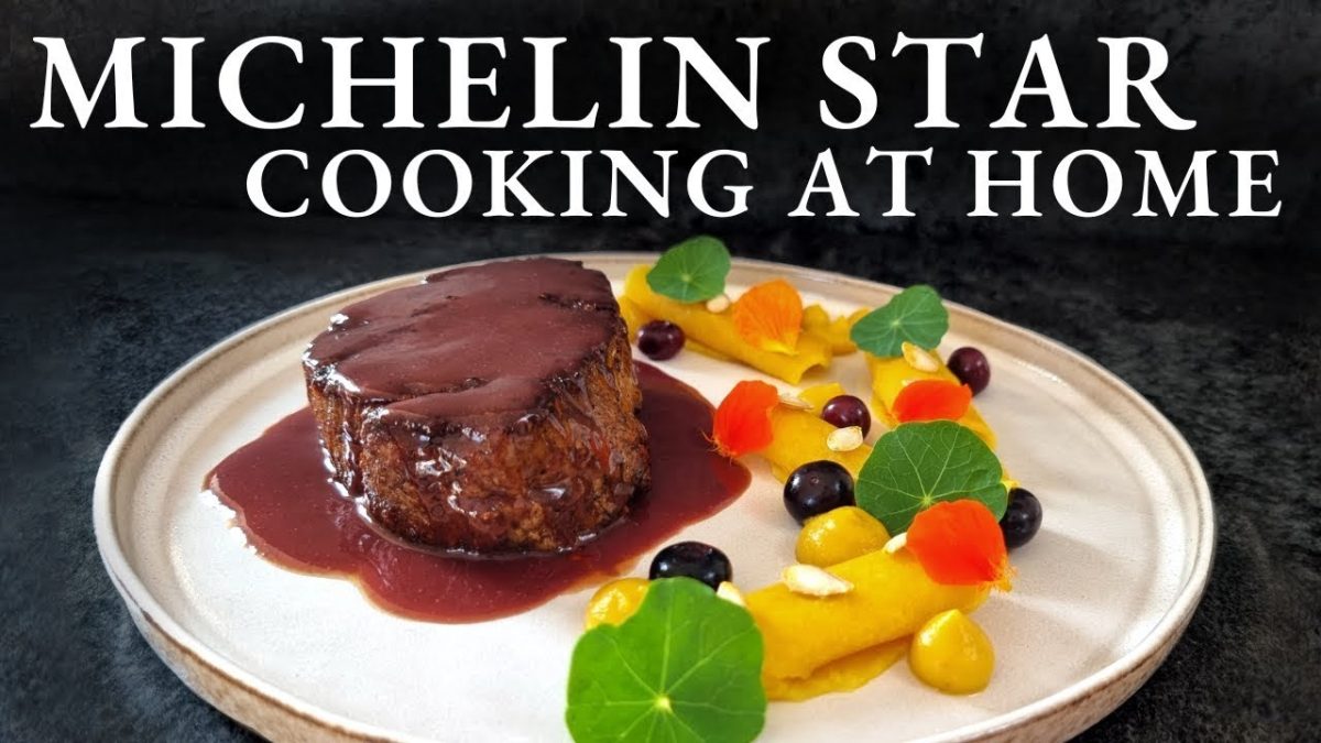 Fine dining BEEF TENDERLOIN recipe | Pumpkin – Blueberries – Ginger