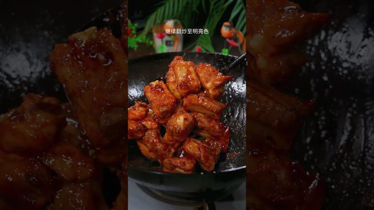 糖醋排骨，家常做法，简单易学，香甜可口！#糖醋排骨 #家常菜 #美食教程 #烹飪 #料理 #food #cooking