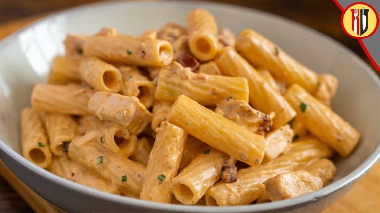 Chicken leftovers creamy pasta recipe