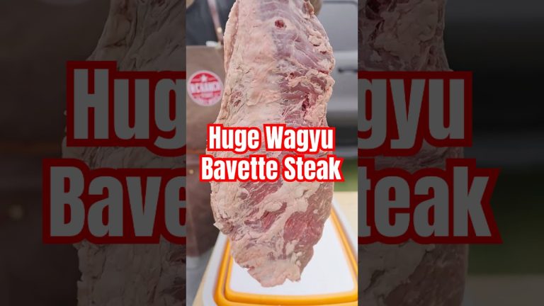 Cooked up a huge Wagyu Bavette Steak for the fam and kiddos #steak #grilledsteak #tftibbq