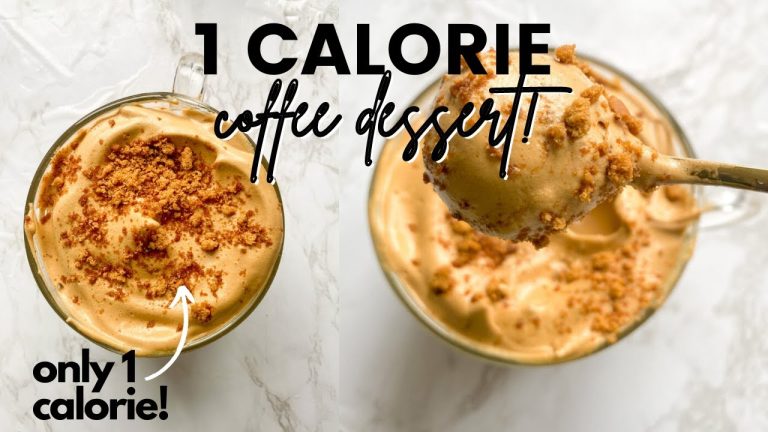 Only coffee and water! 1 CALORIE COFFEE DESSERT | 0 CALORIE DESSERT | LOW CALORIE RECIPES