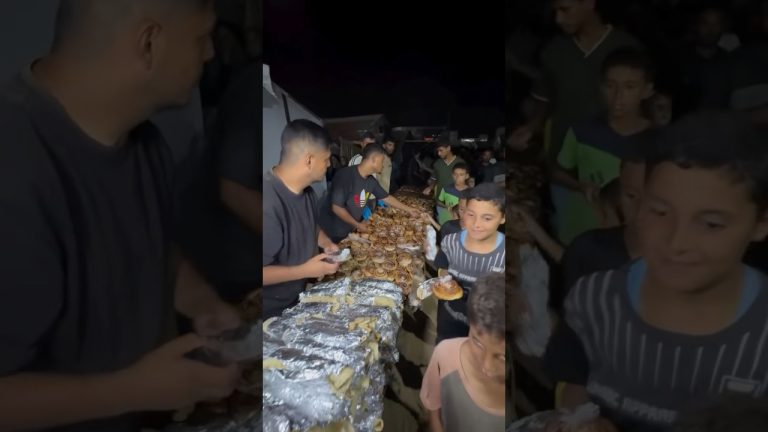 Barbecue for displaced families in Gaza! #food #charity #explore #love #palestine #bbq #dinner #fyp