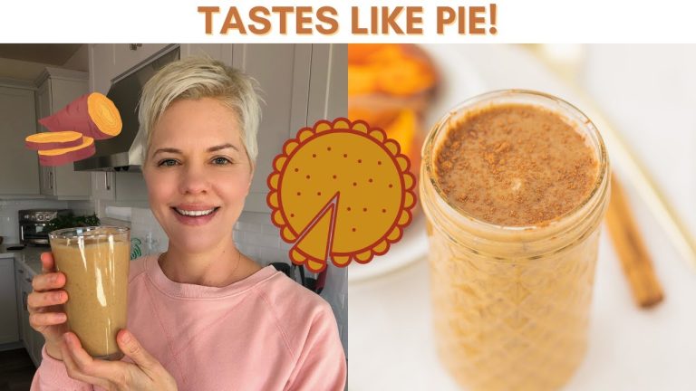 Sweet Potato Pie Smoothie Recipe // Vegan & Dairy-Free