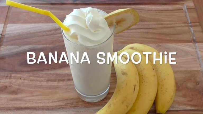 How to Make banana smoothie Recipe / Resep Jus pisang (3 ingredients)