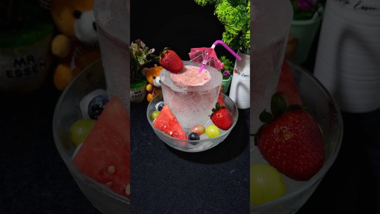 Mixed Fruits Smoothie | #shorts #fruit #food #fruitshake #smoothie #strawberry #watermelon #asmr