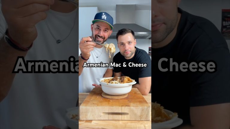 I showed @MaxtheMeatGuy how to make Paner Khash! Armenian Mac & Cheeee #shorts