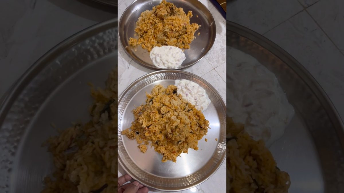 😋Simple and tasty chicken biryani #subscribe #food #biryani #chickenrecipes #chicken