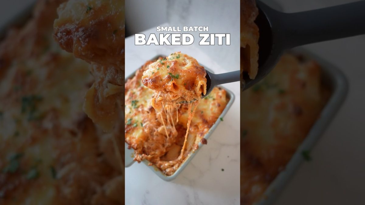 BAKED ZITI FOR TWO #easyrecipe