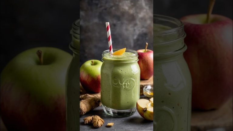 Apple Ginger Smoothie for Weight Loss and Immune Support 🍏🧡
