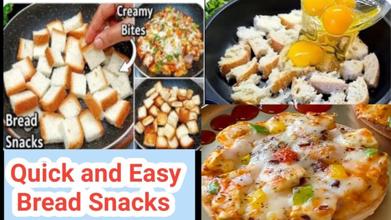 Quick and easy bread recipes for snacks | breakfast Recipes | Bread Snacks