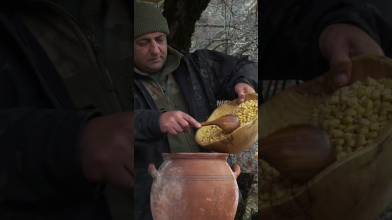 Best Lamb Meat Ever Cooked in Pitcher in Wilderness 🔥