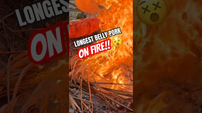 The best way to make a crispy lechon belly roll, a secret cooking recipe. 🐷🔥 #lechon #crispypork