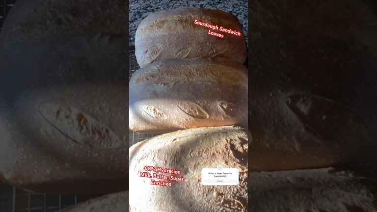 Scoring and Baking Sourdough Sandwich Loaves #sourdough #baking #bread