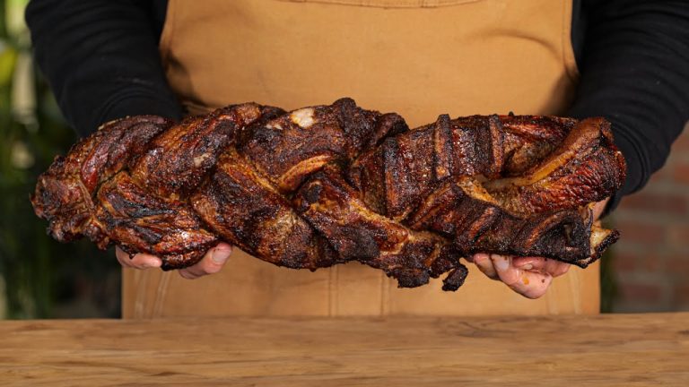 Giant Pork Belly Braid – it's juicy, tender and freaking delicious