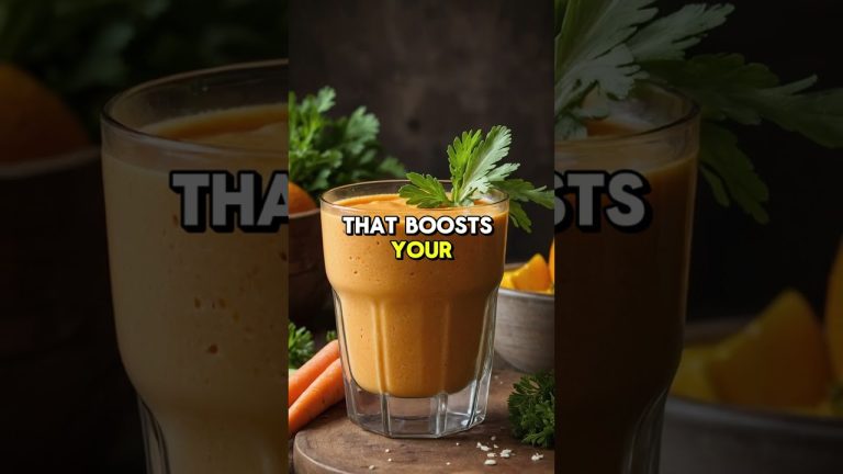 Carrot Orange Smoothie for Weight Loss and Vitamin Boost 🥕🍊