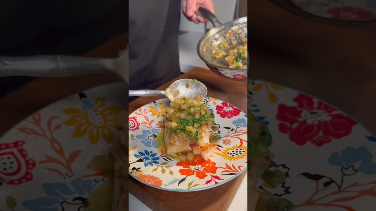 CABILLAUD MINUTE 🐟#cab #codfish #cabillaud #fish #seafood #recette #recipe #sauce #facile