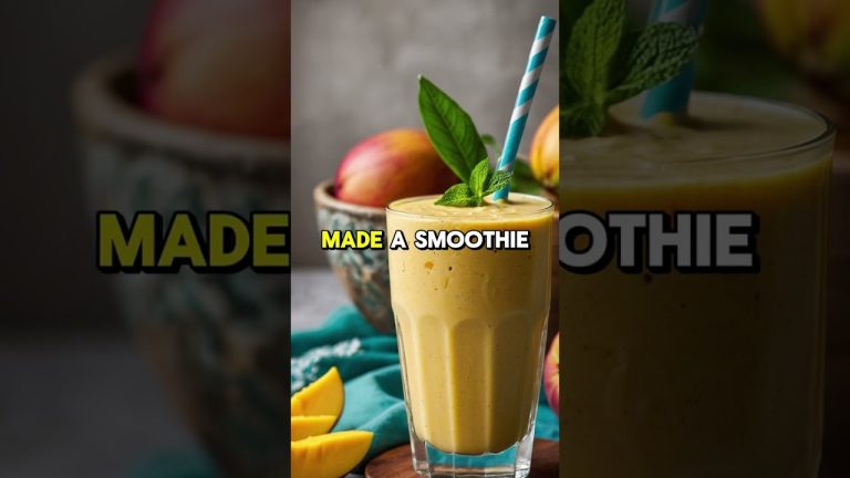 Mango Ginger Smoothie for Weight Loss and Immunity Boost 🥭✨