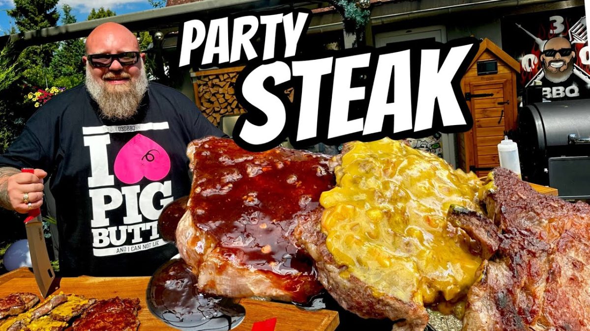 Steakmaschine Party Steaks und 2 Marinaden für Rinder Steak – 030 BBQ