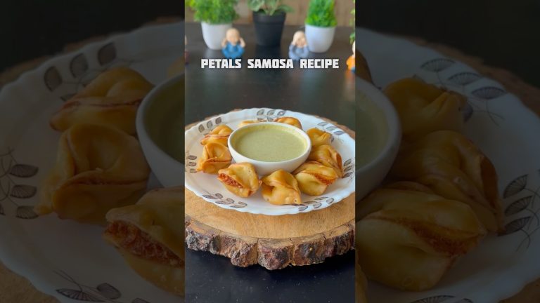 Trending recipe of Petals Samosa #shorts #recipe #samosa #food