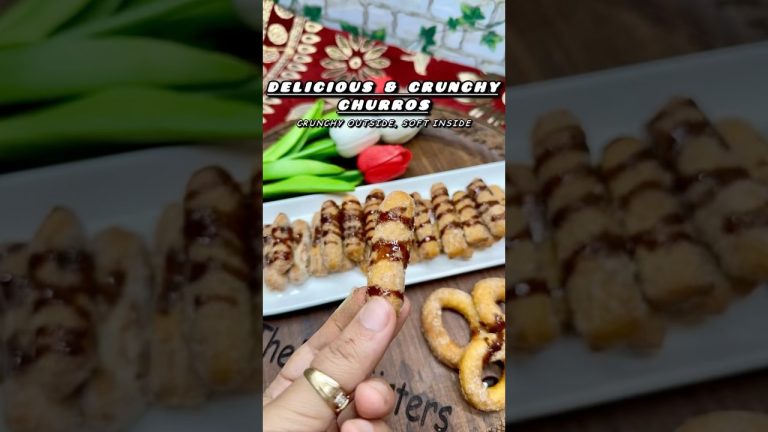 Must Try Dessert Recipe|Easiest Churros Recipe😱Crunchy Outside Soft Inside|Spanish Dessert#shorts