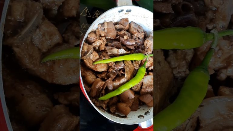 Spicy pork adobong isaw #spicyadobo