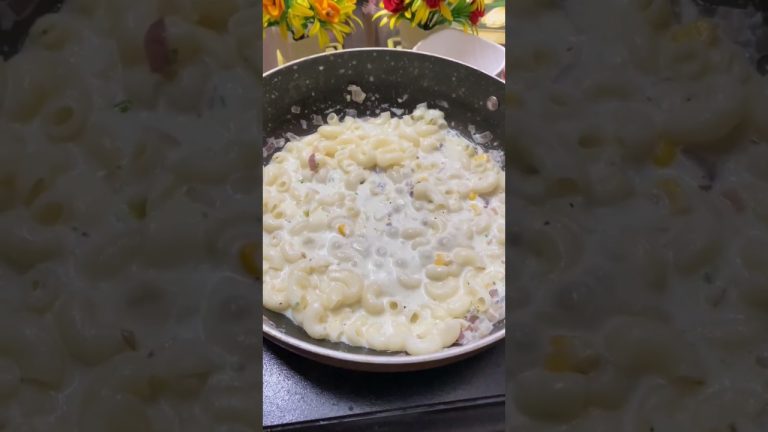 Viral white sauce pasta 🍝#shorts #pasta #food #cooking #youtubeshorts
