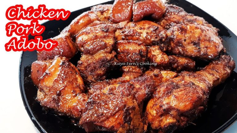 THE EASIEST CHICKEN PORK ADOBONG TUYO RECIPE | REDUCED CHICKEN PORK ADOBO!!!