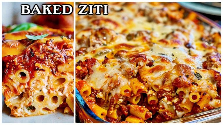 Cheesy Delicious Baked ZITI Pasta Recipe – So Easy Good!