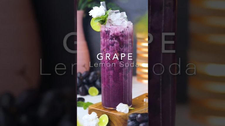Awesome Grape Lemon Soda Recipe🍇🥤#cooking #mannafoodlab #shorts #trendingshorts