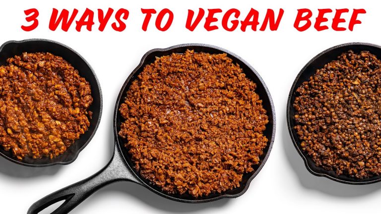 Cheap & Easy Vegan Ground Beef – 3 Recipes for Beginners