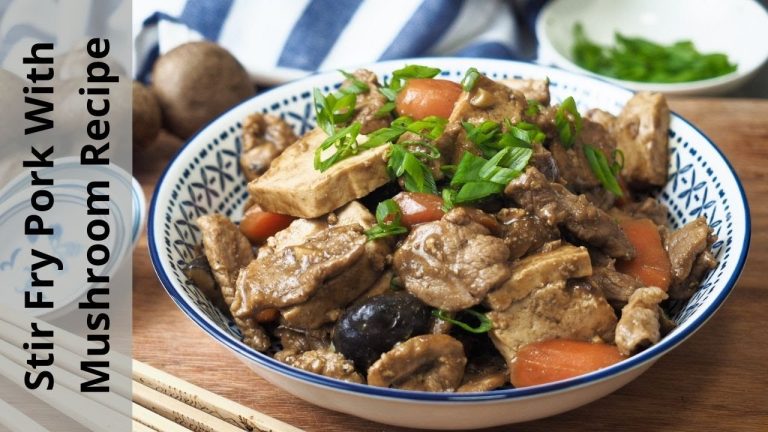 Stir Fry Pork With Mushroom Recipe