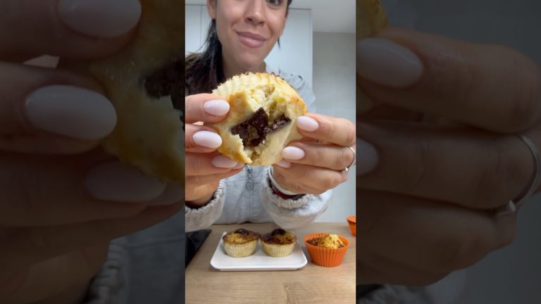 Magdalenas sin harina con 3 ingredientes #recetasfaciles