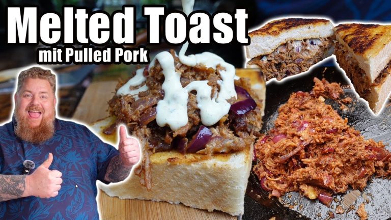 Melted Pulled Pork Toast – American Style – so einfach gemacht! BBQ Grillen für jedermann