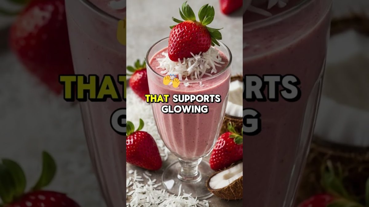Strawberry Coconut Smoothie for Weight Loss and Skin Glow 🍓🥥