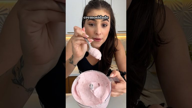 só 200kcal sorvete proteico e fácil