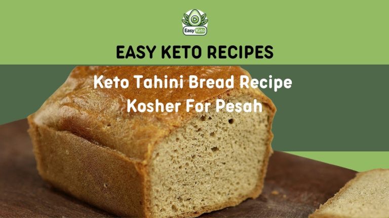 Easy Keto Recipes: Keto Diet Bread – Easy Keto Tahini Bread Recipe | Low Carb & Kosher for Pesah