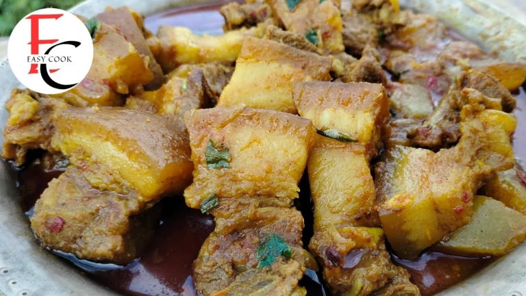 DELICIOUS PORK GRAVY RECIPE WITH ASH GOURD | COOKING PORK GRAVY WITH ASH GOURD | PORK RECIPE